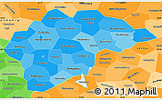 Political Shades Simple Map of Novgorod Oblast