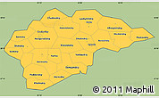Savanna Style Simple Map of Novgorod Oblast, cropped outside