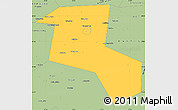 Savanna Style Simple Map of Starorusskiy