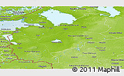 Physical Panoramic Map of Northwest