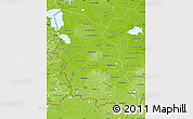 Physical Map of Pskov Oblast
