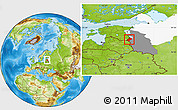 Physical Location Map of Pechorskiy, highlighted parent region, highlighted grandparent region