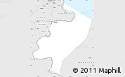 Silver Style Simple Map of Pechorskiy