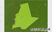 Physical 3D Map of Pytalovskiy, darken