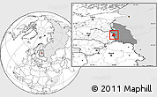 Blank Location Map of Pytalovskiy, highlighted country, highlighted parent region