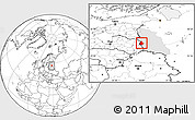 Blank Location Map of Pytalovskiy, highlighted parent region