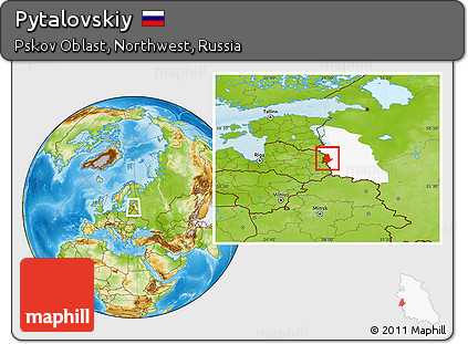 Physical Location Map of Pytalovskiy, highlighted parent region