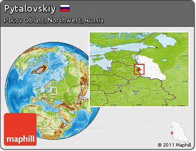 Physical Location Map of Pytalovskiy, highlighted parent region