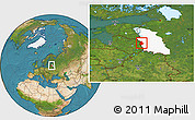 Satellite Location Map of Pytalovskiy, highlighted parent region