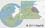 Savanna Style Location Map of Pytalovskiy, highlighted country, highlighted parent region, hill shading
