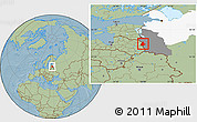 Savanna Style Location Map of Pytalovskiy, highlighted parent region, highlighted grandparent region, hill shading