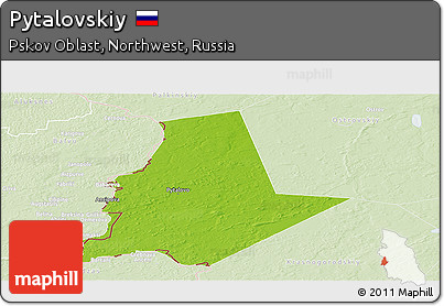 Physical Panoramic Map of Pytalovskiy, lighten