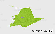 Physical Panoramic Map of Pytalovskiy, single color outside