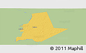 Savanna Style Panoramic Map of Pytalovskiy, single color outside