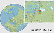 Savanna Style Location Map of Saint Petersburg