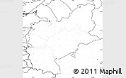 Blank Simple Map of Northwest, no labels