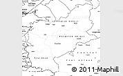 Blank Simple Map of Northwest