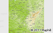 Physical 3D Map of Bashkiria
