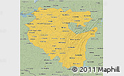 Savanna Style 3D Map of Bashkiria