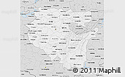 Silver Style 3D Map of Bashkiria