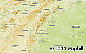 Physical Panoramic Map of Abzelilovskiy
