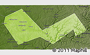 Physical 3D Map of Askinskiy, darken