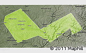Physical 3D Map of Askinskiy, darken, semi-desaturated