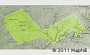 Physical 3D Map of Askinskiy, semi-desaturated