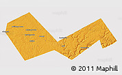 Political 3D Map of Askinskiy, cropped outside