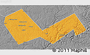 Political 3D Map of Askinskiy, desaturated