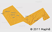 Political 3D Map of Askinskiy, single color outside