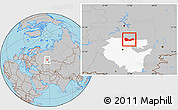 Gray Location Map of Askinskiy, highlighted parent region