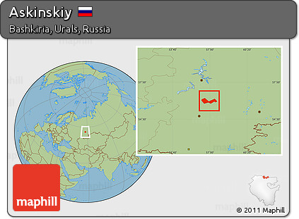 Savanna Style Location Map of Askinskiy