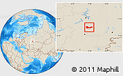Shaded Relief Location Map of Askinskiy