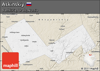 Classic Style Map of Askinskiy