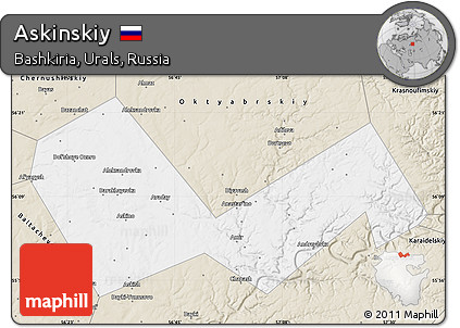 Classic Style Map of Askinskiy