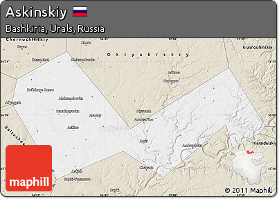 Classic Style Map of Askinskiy