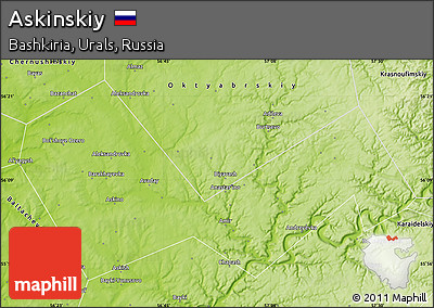 Physical Map of Askinskiy