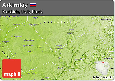 Physical Map of Askinskiy