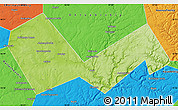 Physical Map of Askinskiy, political outside