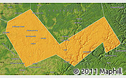 Political Map of Askinskiy, satellite outside