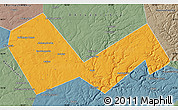 Political Map of Askinskiy, semi-desaturated