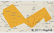 Political Map of Askinskiy, shaded relief outside