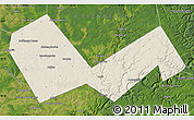 Shaded Relief Map of Askinskiy, satellite outside