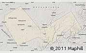 Shaded Relief Map of Askinskiy, semi-desaturated