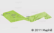 Physical Panoramic Map of Askinskiy, cropped outside