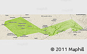 Physical Panoramic Map of Askinskiy, shaded relief outside