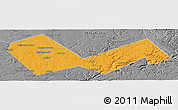 Political Panoramic Map of Askinskiy, desaturated