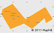 Political Simple Map of Askinskiy, single color outside