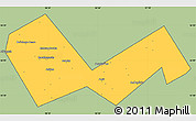 Savanna Style Simple Map of Askinskiy, cropped outside